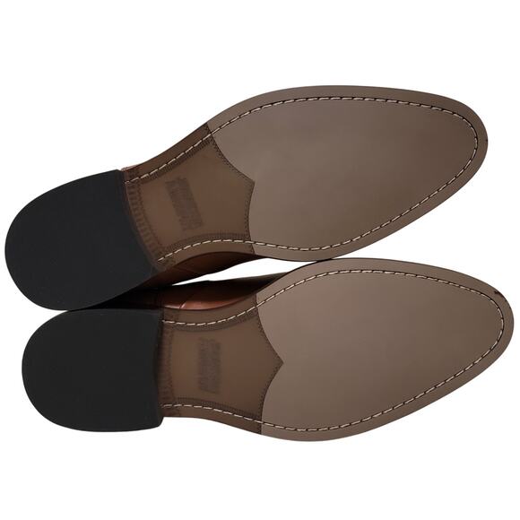 Johnston & Murphy Men Stockton Chelsea Boots Size US 8.5M Tan Brown Full Grain main image 4